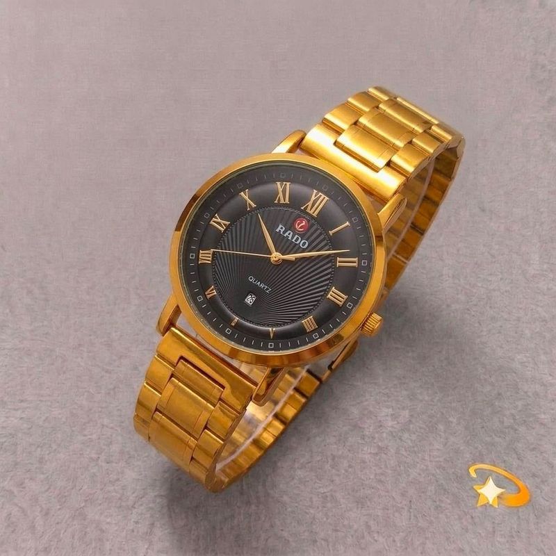 Elegant Gold Rado Quartz Watch