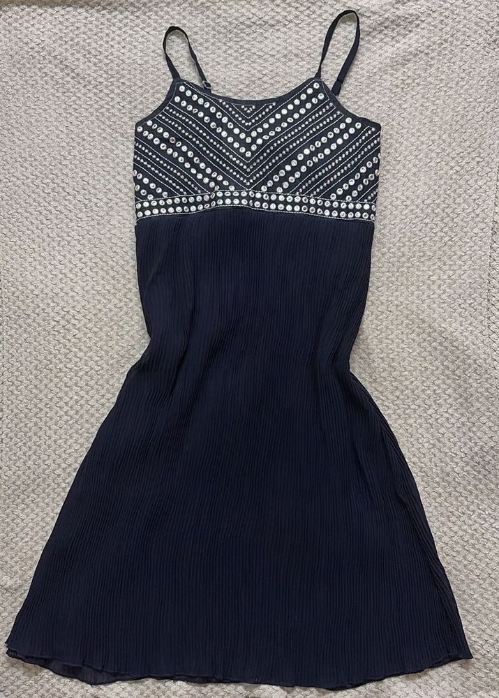 Sparkly Embellished Spaghetti Strap Dress