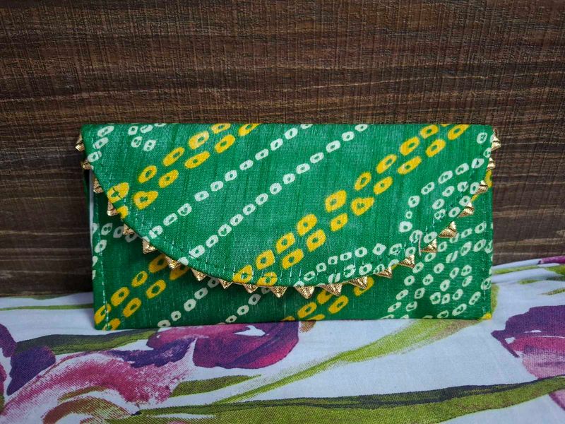 Boho Bandhani Print Fabric Shagun Envelope