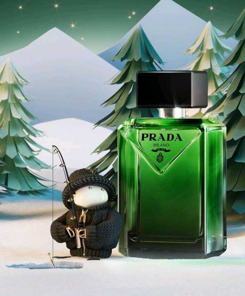 Prada Milano Green Fragrance Bottle