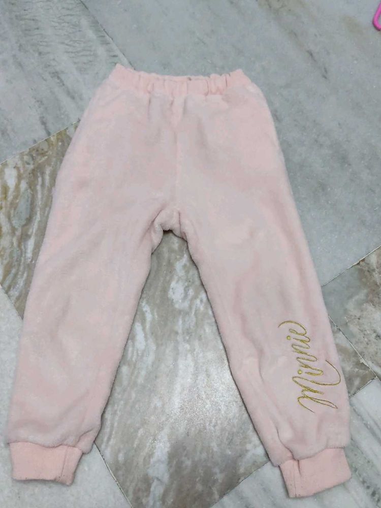 Pink Minnie Mouse Fleece Pants