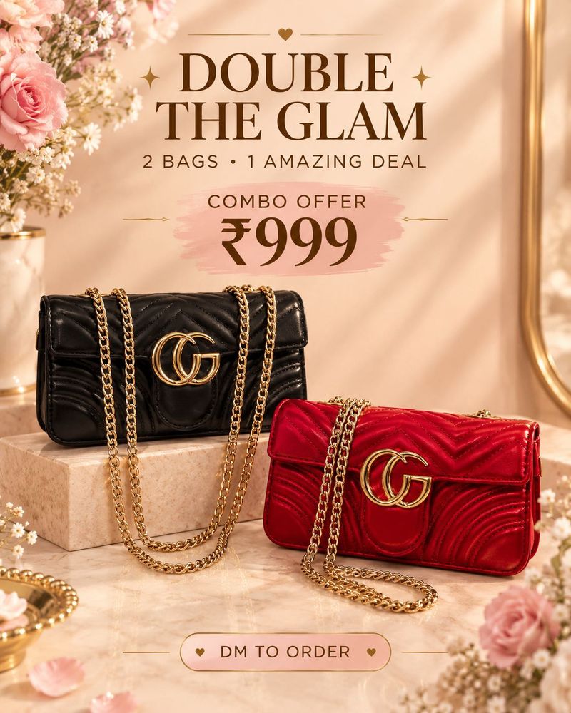 Chic Quilted Handbags - Combo Offer