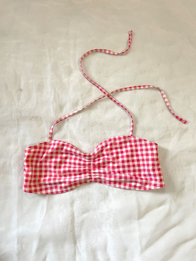 Cute Gingham Bikini Top