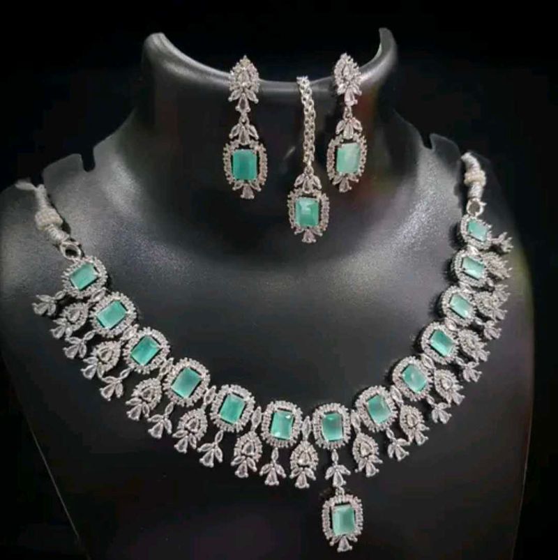 American Diamond Necklace Set
