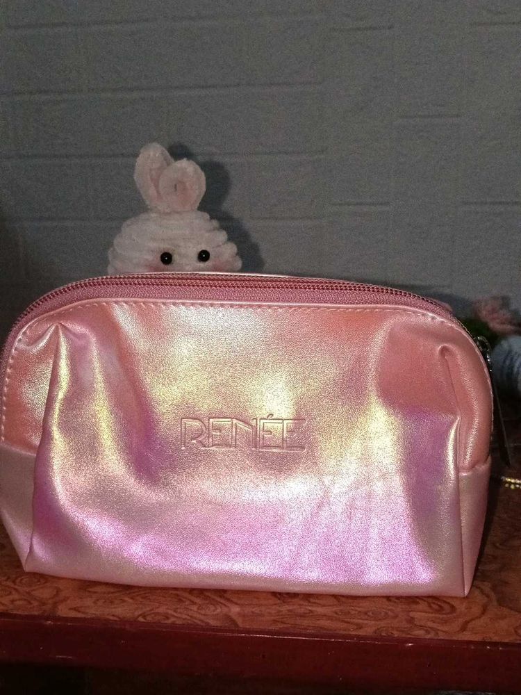 Sparkling Pink Cosmetic Pouch