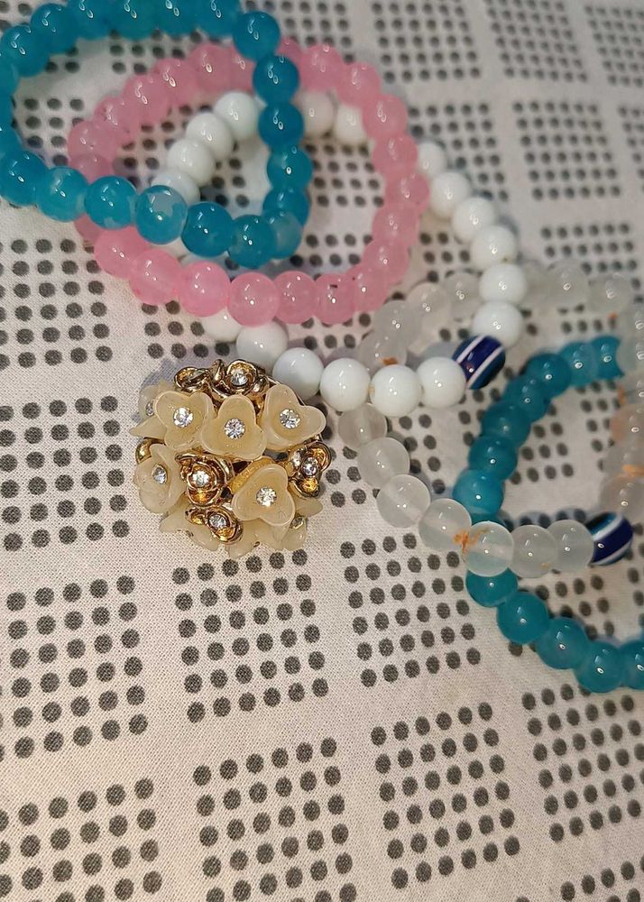 Boho Beaded Bracelets &amp; Ring Set