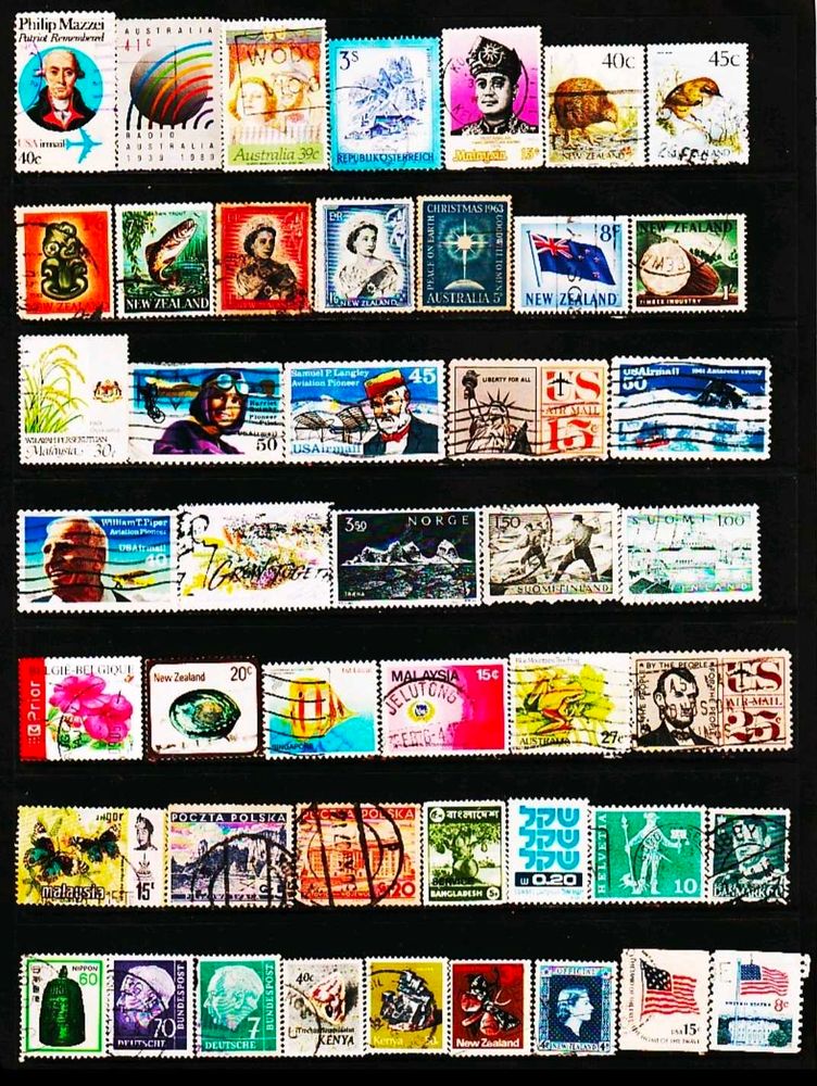 200 Vintage worldwide Stamps