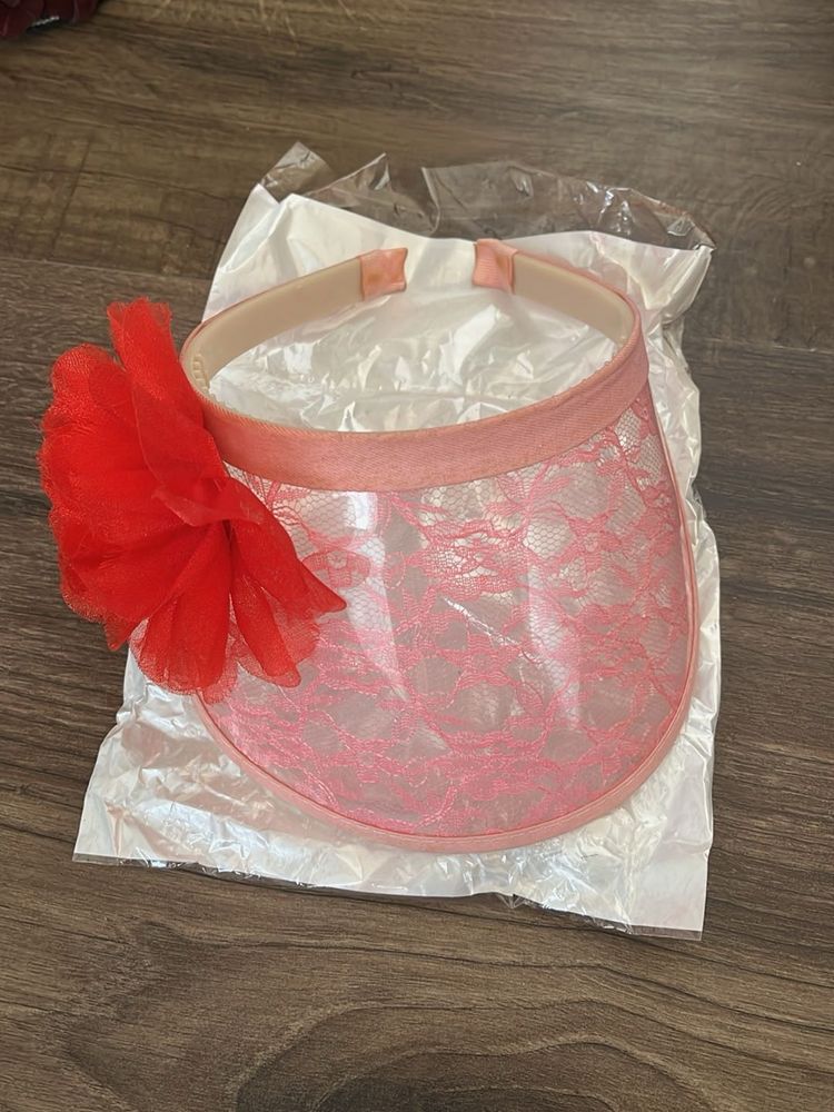 Cute Floral Lace Visor