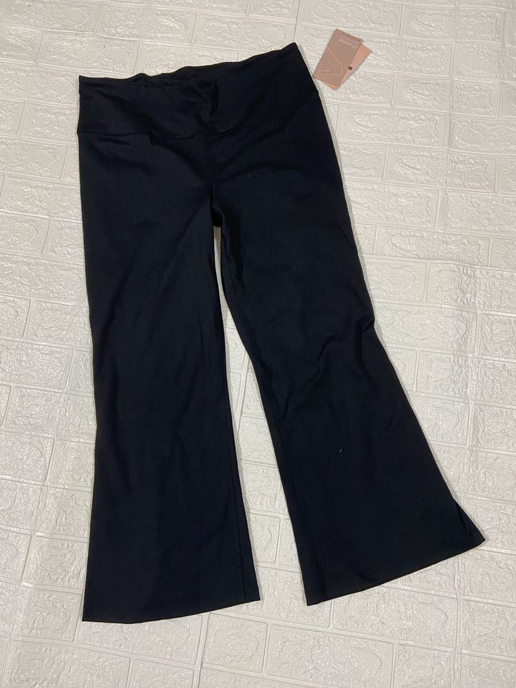 BLISSCLUB Black Flare Yoga Pants