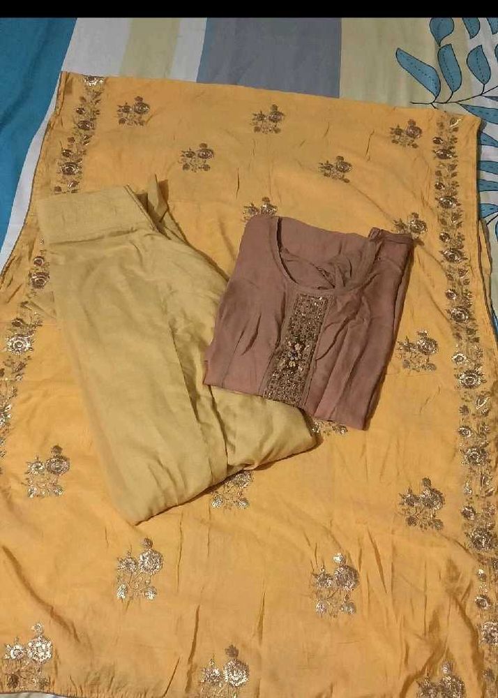 Embroidered Kurta Set with dupatta