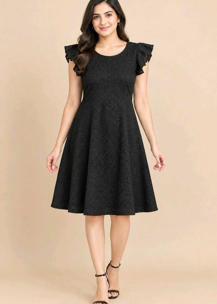 Chic Black Fit &amp; Flare Dress