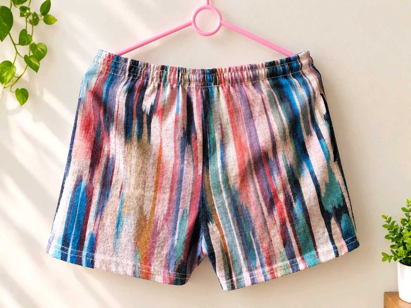 Vibrant Abstract Print Shorts