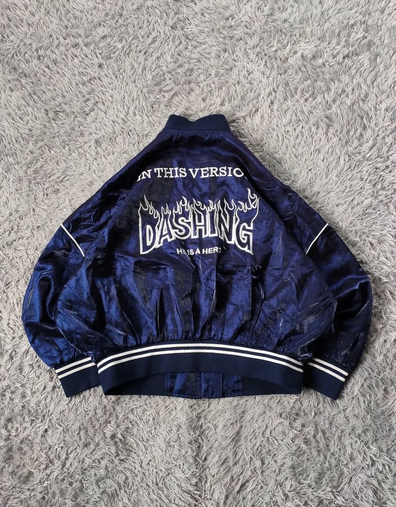 Japanese moto style embroidered jacket