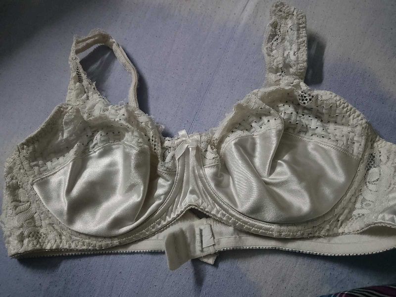 Elegant White Lace Bra