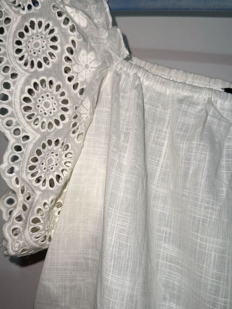 Molly &amp; Sue Chic White Eyelet Dress