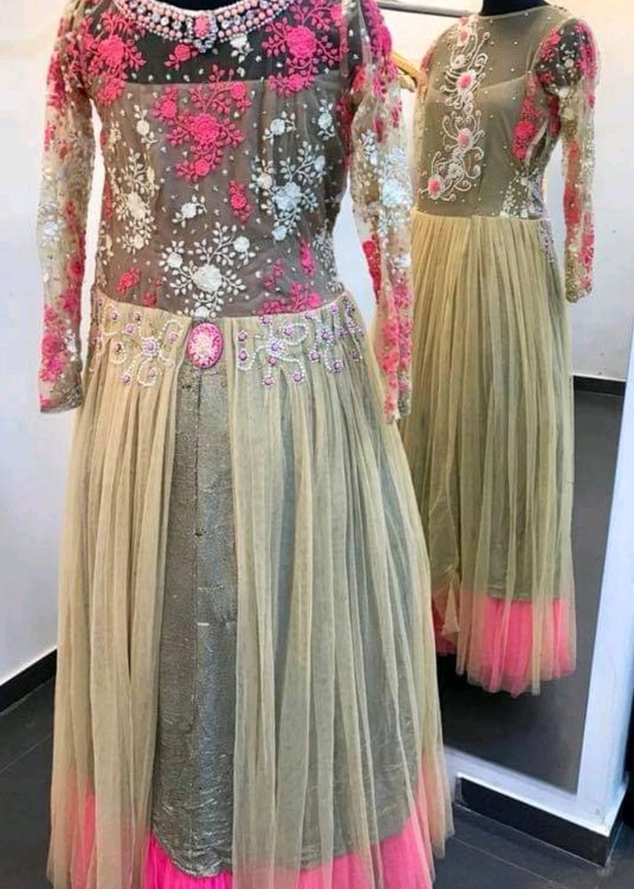 Party Wear Gown Size Upto L