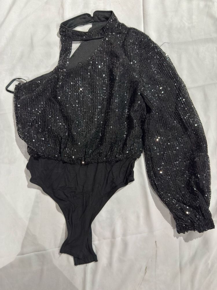 Sparkly Black Bodysuit