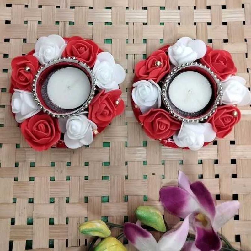 Festive T-light Candle Holder Set