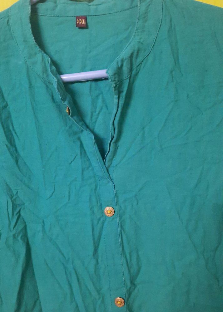 Hurryup To Grab...Women's Solid Cotton Kurti ,nice Looking As Formals For Office ,meetings Others,it Has Buttons That Was Only Design