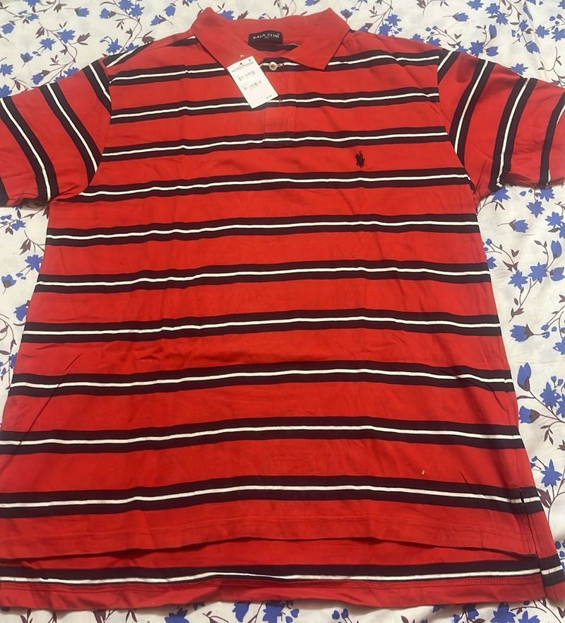 POLO-RAPA CLUB Red Collar Shirt – Bold &amp; Confident