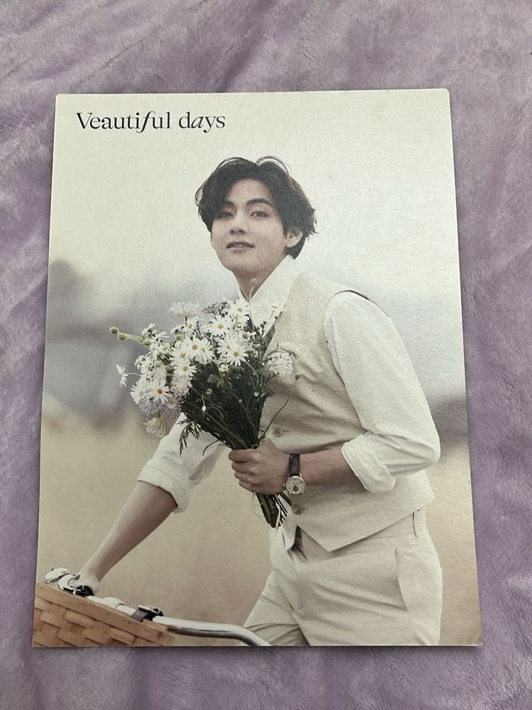 BTS V portfolio Postcard official