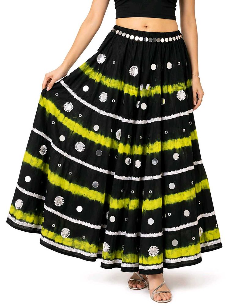 Boho Tie-Dye Maxi Skirt