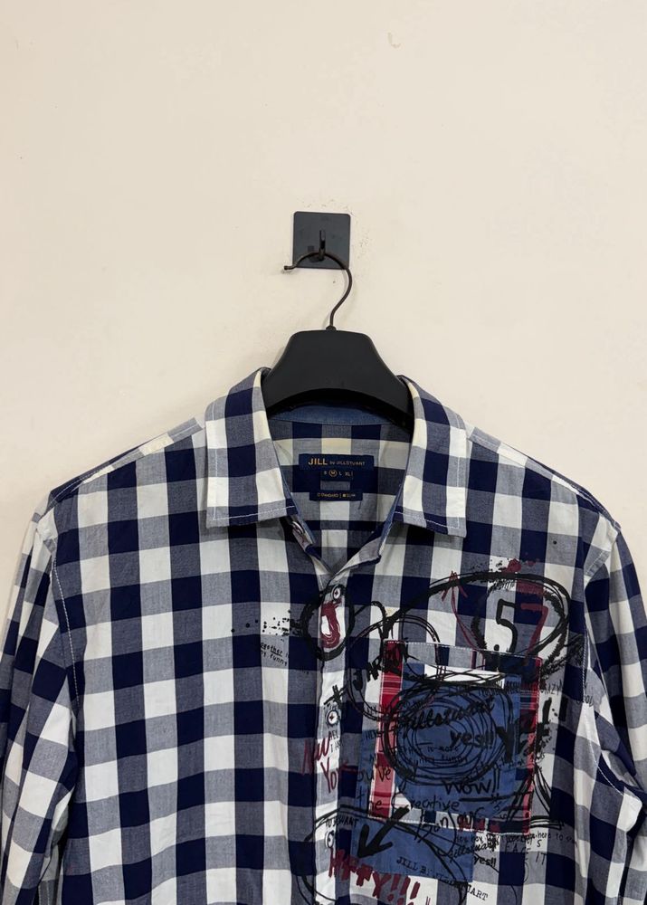 Men's Plaid Graphic Print Shirt