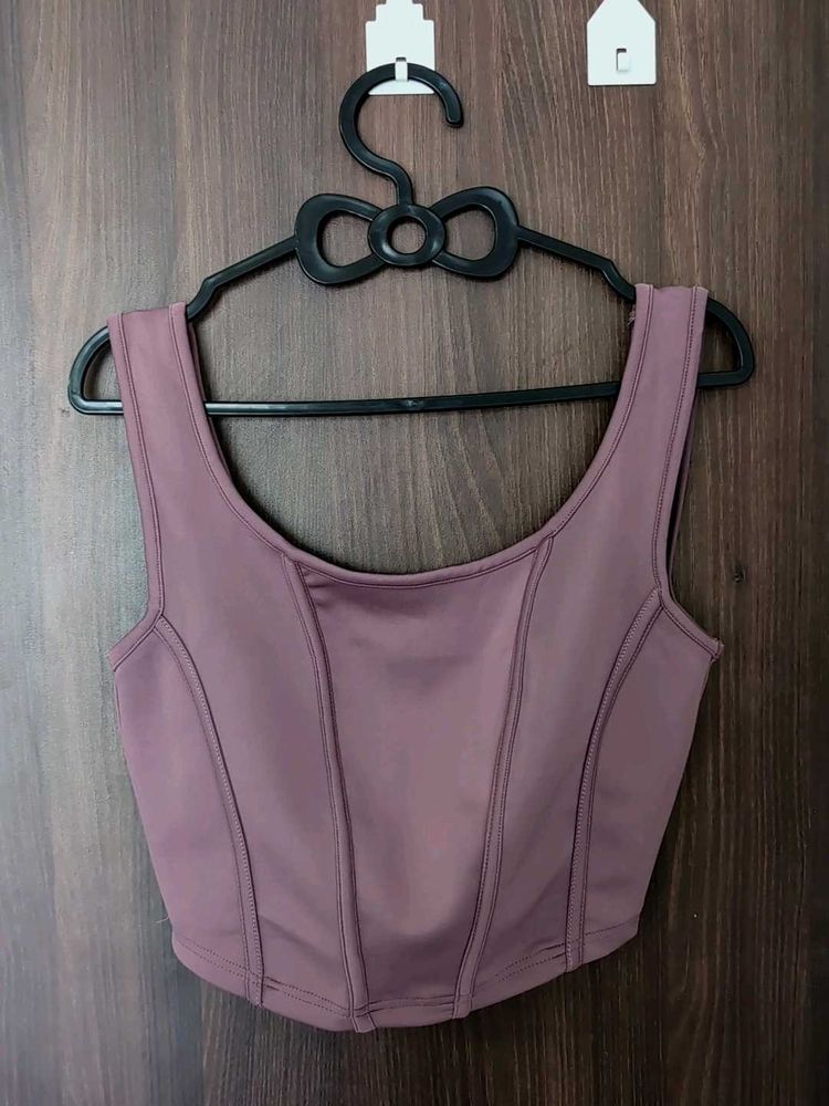 Stylish Mauve Corset Co-ord Set