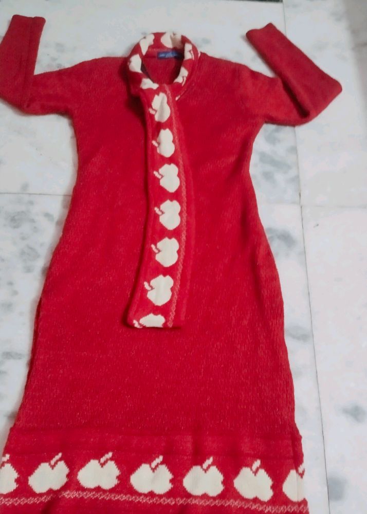 Red Knit Dress