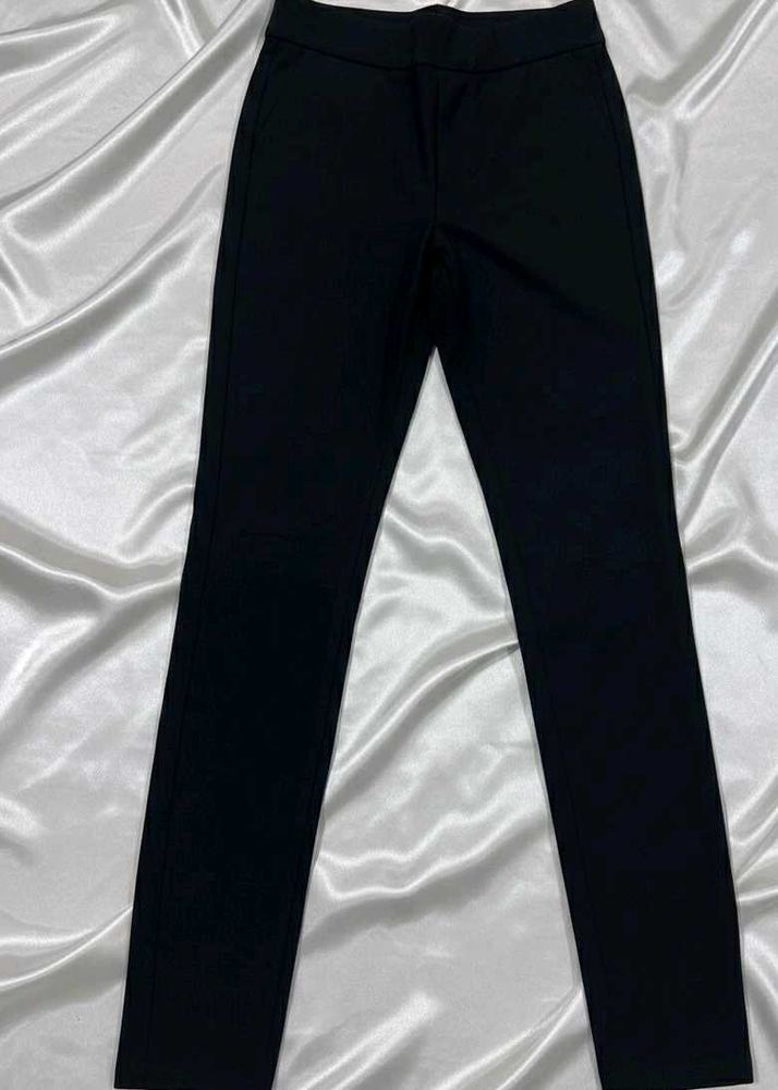 Classic Black Slim-Fit Pants