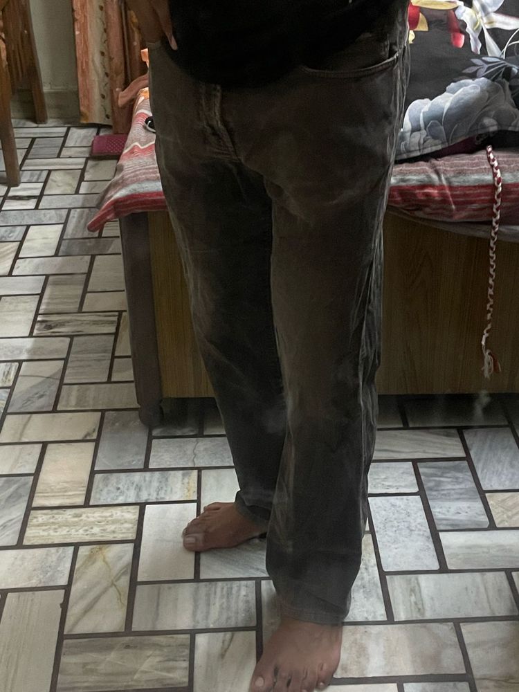 Men's Grey Denim Jeans mac brand