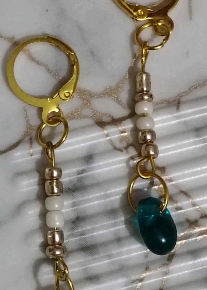 Handcrafted Beaded Dangle Earrings