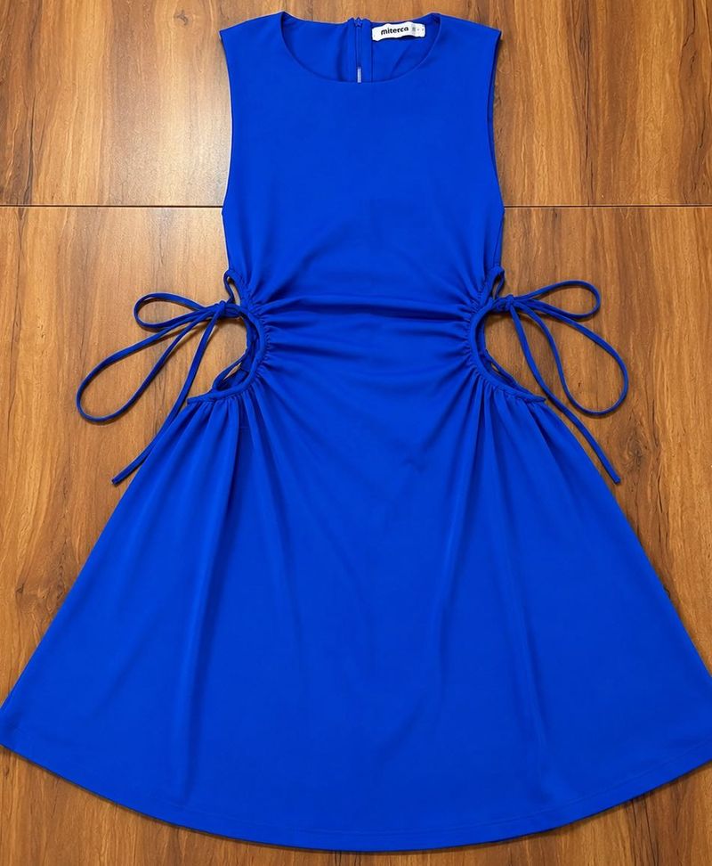 Electric Blue Cut-Out Detail Dress