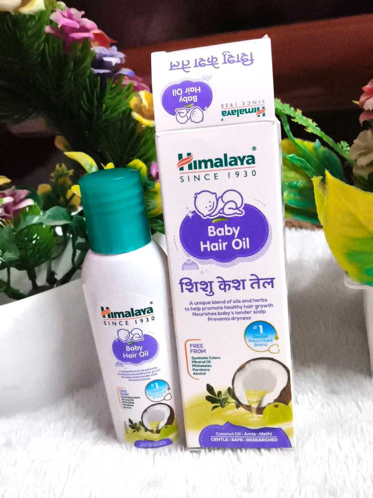 Himalaya Baby Hair Oil is a gentle, non-sticky her