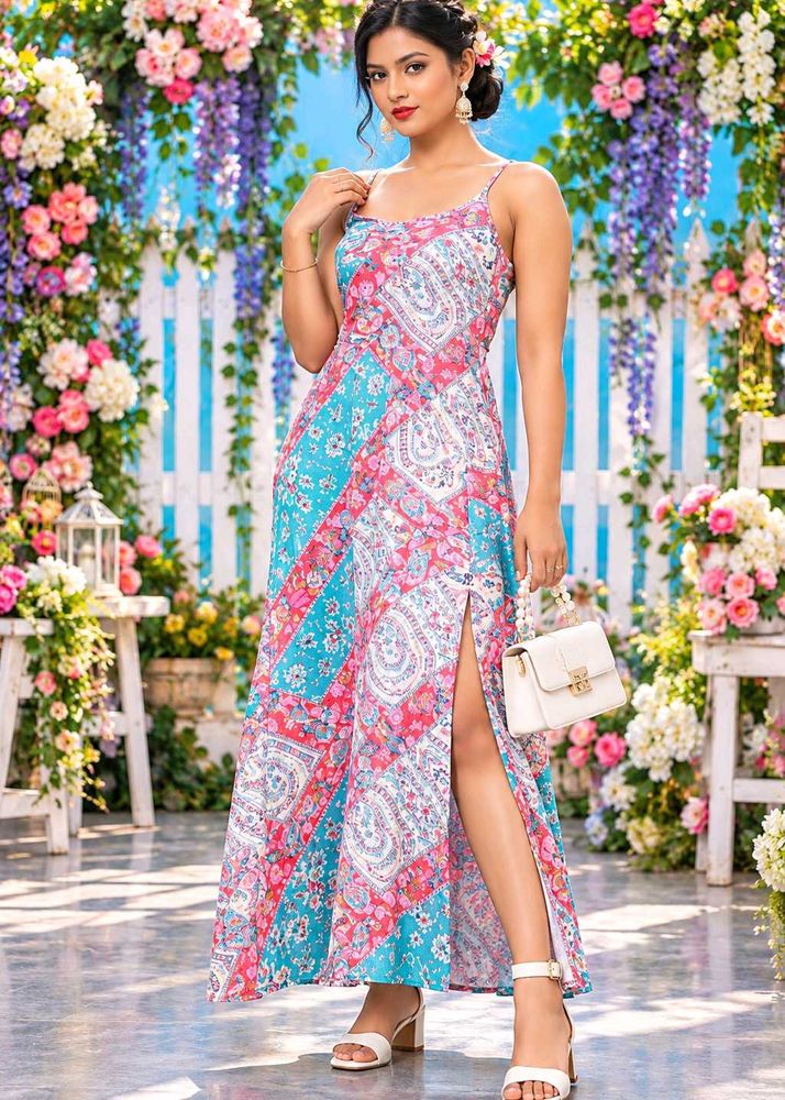 Boho Patchwork Maxi Dress