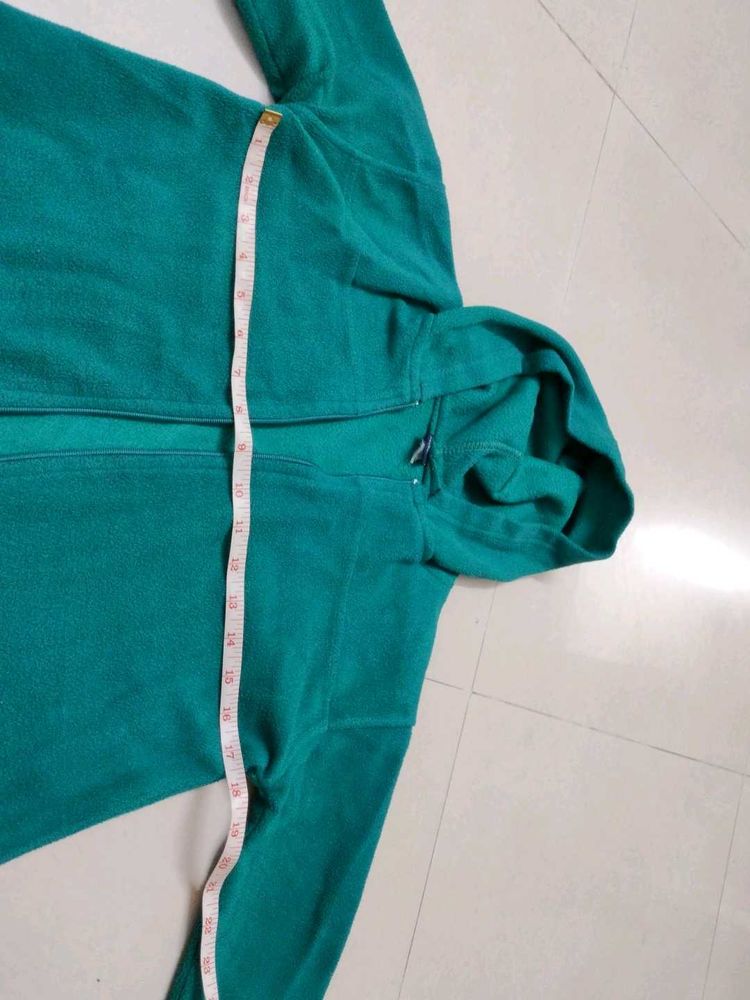 green winter hoodie for women