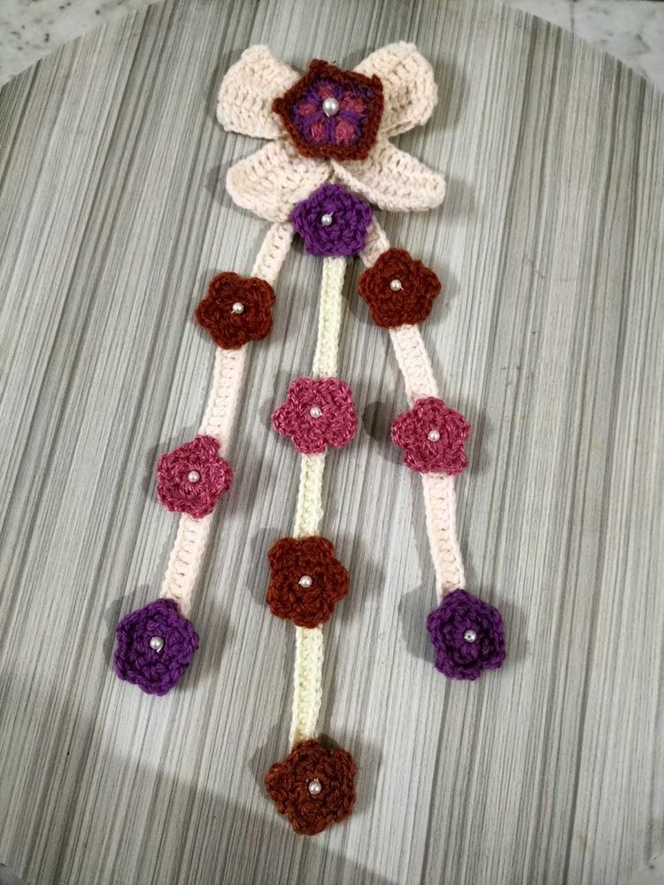 Floral crochet Hairclip