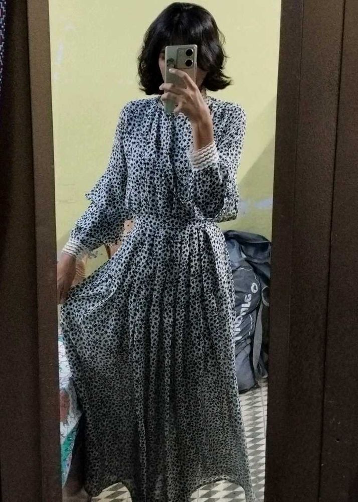 Chic Floral Print Maxi Dress