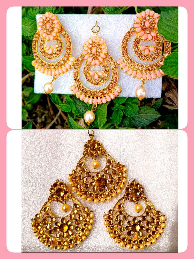 Elegant Indian Kundan Jewelry Set