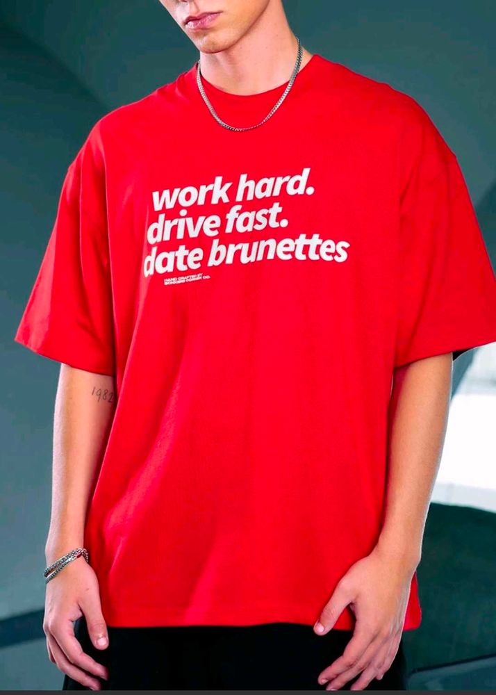 BONKERS Graphic Print Red T-Shirt
