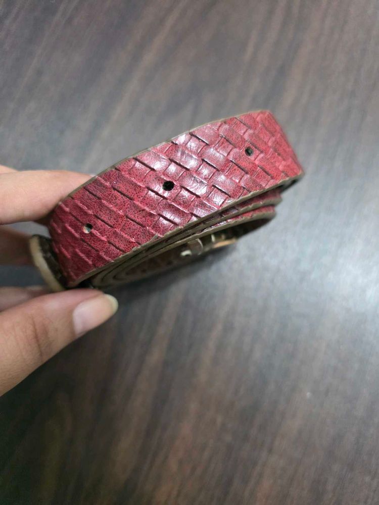 Red Woven Belt