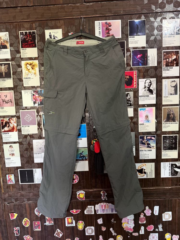 Olive Green Convertible Hiking Pants