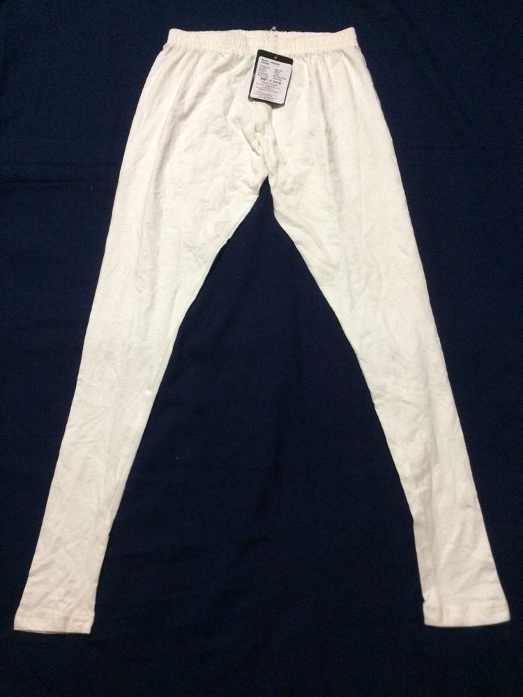 White (Cotton Lycra) Legging