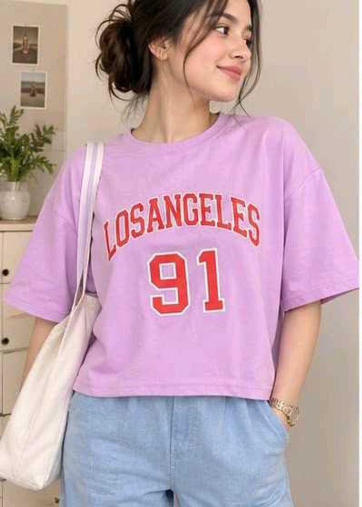 Lavender Los Angeles '91 Graphic Tee