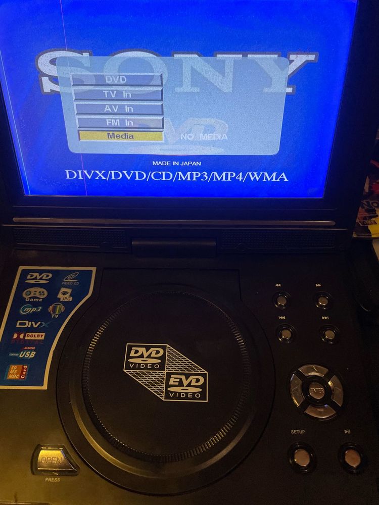 Vintage Portable EVD/DVD Player with Box
