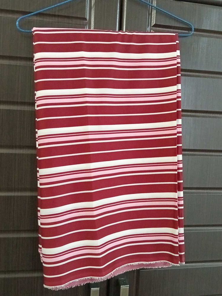 Trendy Stylish Striped Thaan Fabric 5 mtr