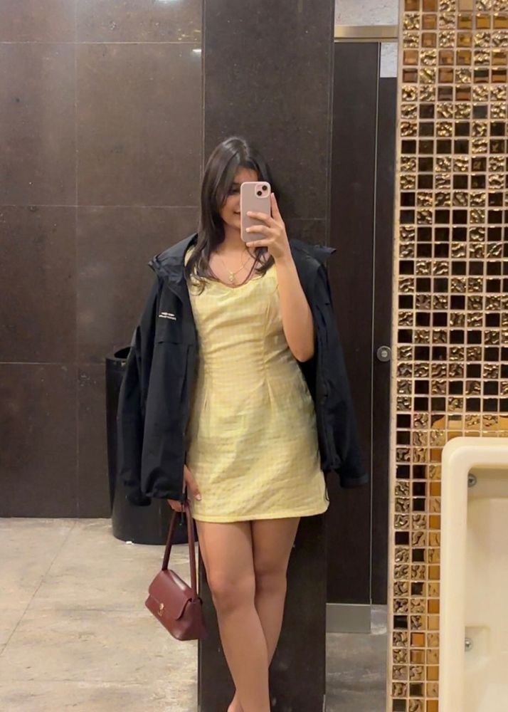 Cute Yellow Mini Dress