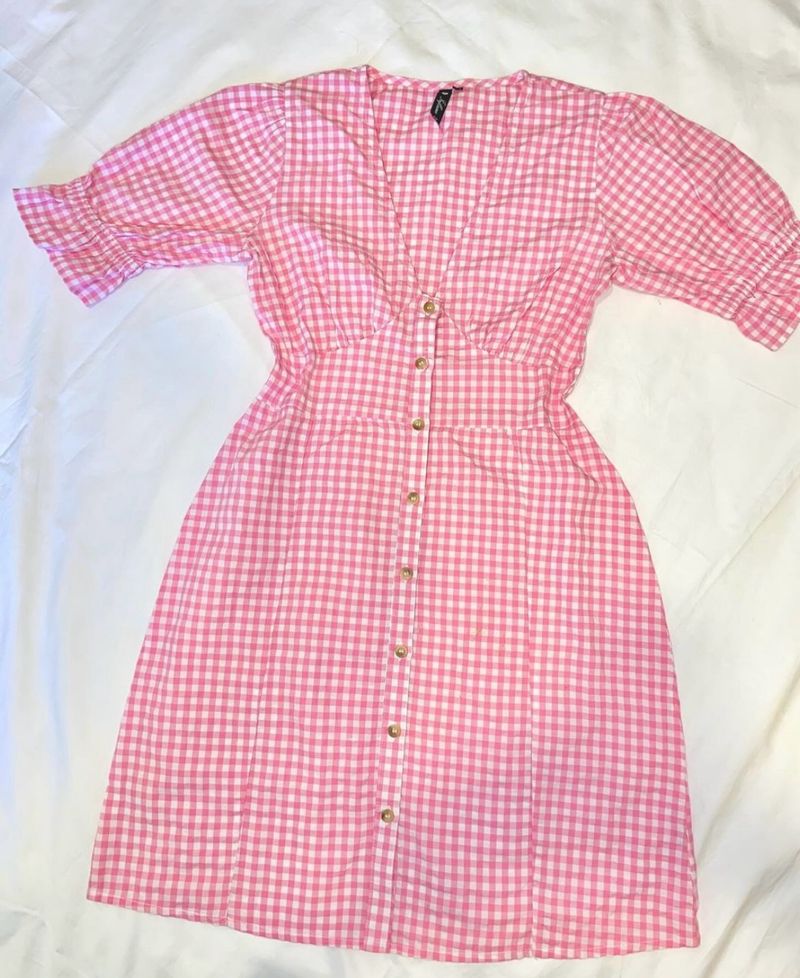 Pink Gingham Dress