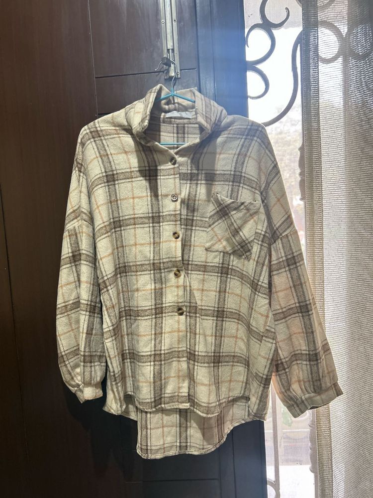 Cozy Plaid Button-Up Shirt