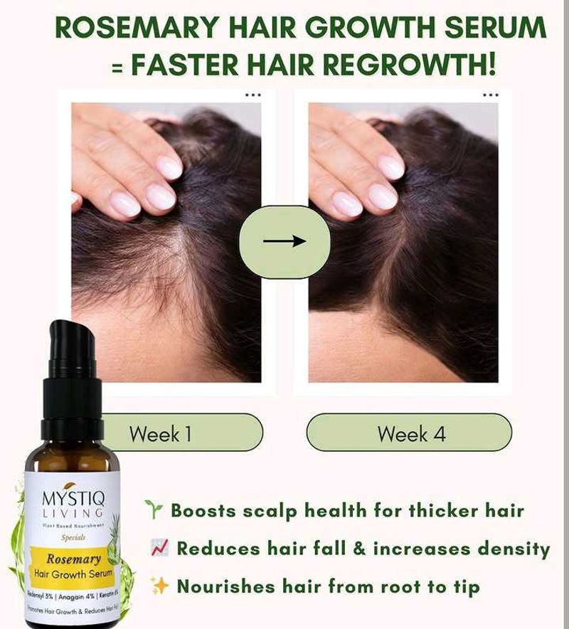 Rosemary Hair Growth Serum for Thicker Hai